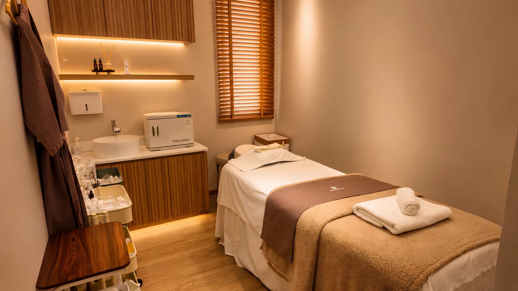 Treatments for face, scalp, and body.